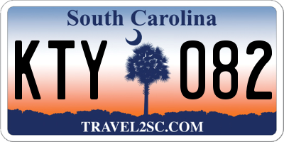 SC license plate KTY082