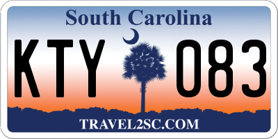 SC license plate KTY083