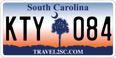 SC license plate KTY084