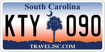 SC license plate KTY090
