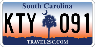 SC license plate KTY091