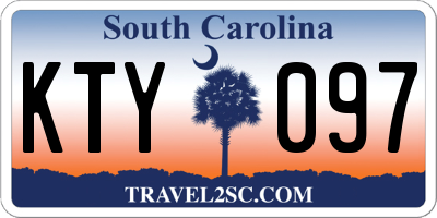SC license plate KTY097