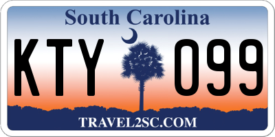 SC license plate KTY099