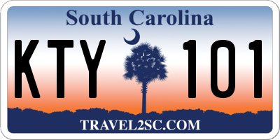 SC license plate KTY101