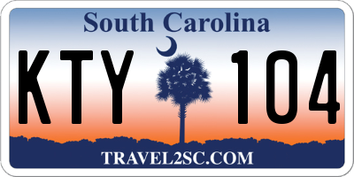 SC license plate KTY104
