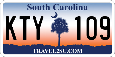 SC license plate KTY109