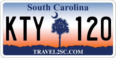 SC license plate KTY120