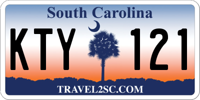 SC license plate KTY121