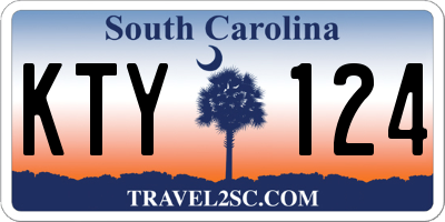 SC license plate KTY124