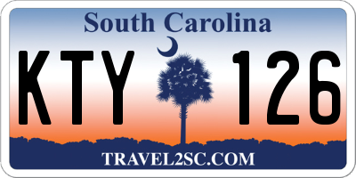 SC license plate KTY126