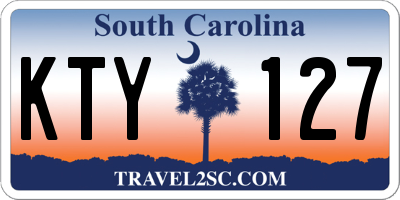 SC license plate KTY127