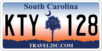 SC license plate KTY128