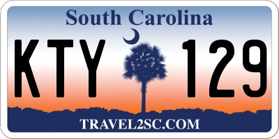 SC license plate KTY129