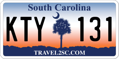 SC license plate KTY131