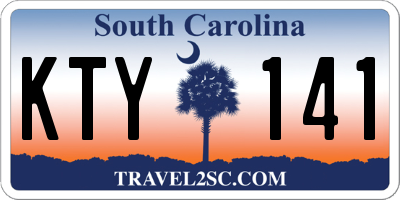 SC license plate KTY141