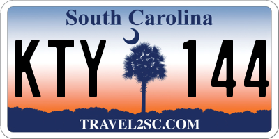 SC license plate KTY144