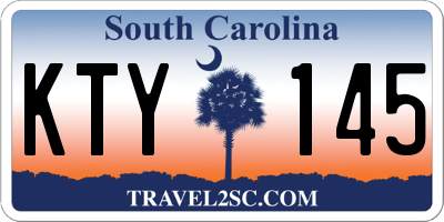SC license plate KTY145