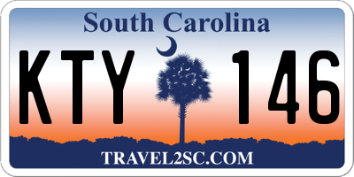 SC license plate KTY146