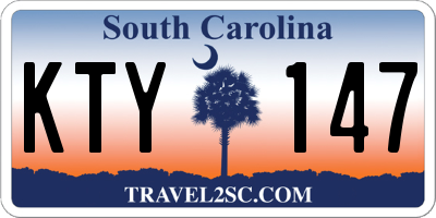 SC license plate KTY147