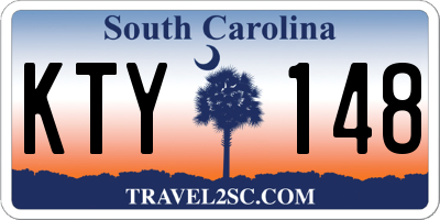 SC license plate KTY148