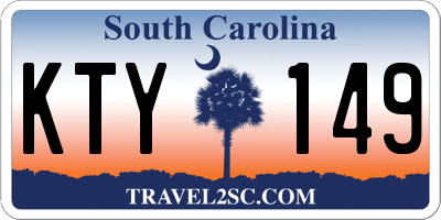 SC license plate KTY149