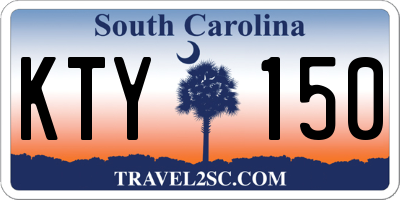 SC license plate KTY150