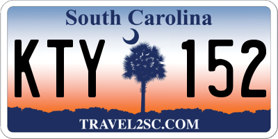 SC license plate KTY152