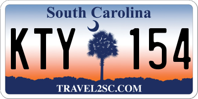 SC license plate KTY154
