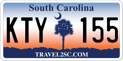 SC license plate KTY155