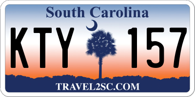 SC license plate KTY157