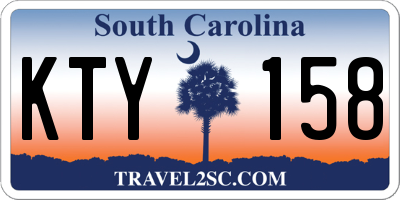 SC license plate KTY158