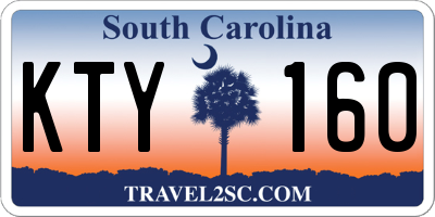 SC license plate KTY160