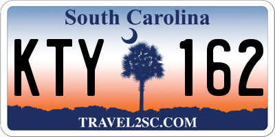 SC license plate KTY162