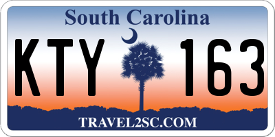 SC license plate KTY163