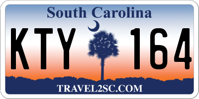 SC license plate KTY164