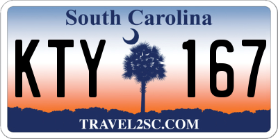 SC license plate KTY167