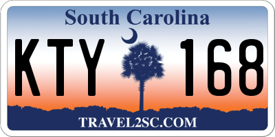 SC license plate KTY168