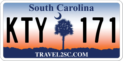 SC license plate KTY171
