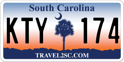 SC license plate KTY174