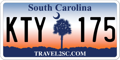 SC license plate KTY175