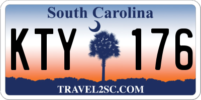 SC license plate KTY176