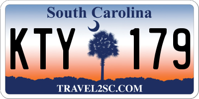 SC license plate KTY179