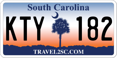 SC license plate KTY182