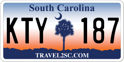 SC license plate KTY187