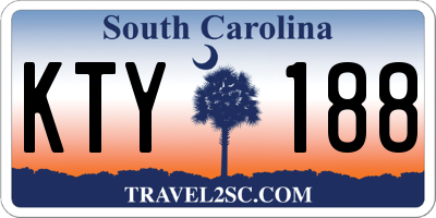 SC license plate KTY188