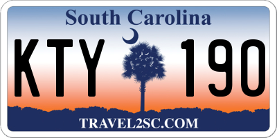 SC license plate KTY190