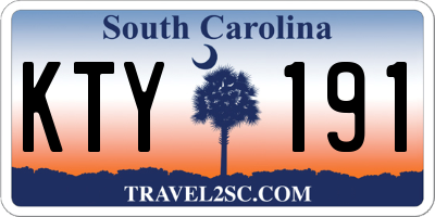 SC license plate KTY191