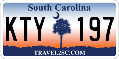 SC license plate KTY197