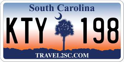SC license plate KTY198