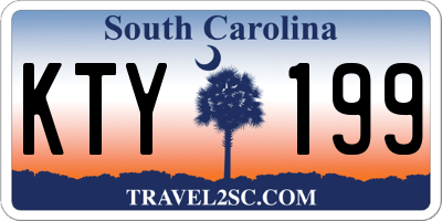 SC license plate KTY199